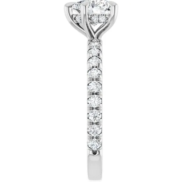 Claw-Prong Hidden Halo-Style Engagement Ring Image 4 Morin Jewelers Southbridge, MA