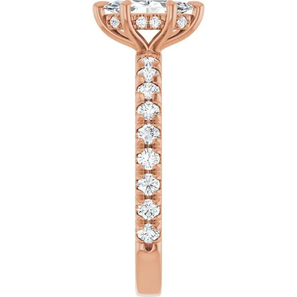 Claw-Prong Hidden Halo-Style Engagement Ring Image 4 Futer Bros Jewelers York, PA