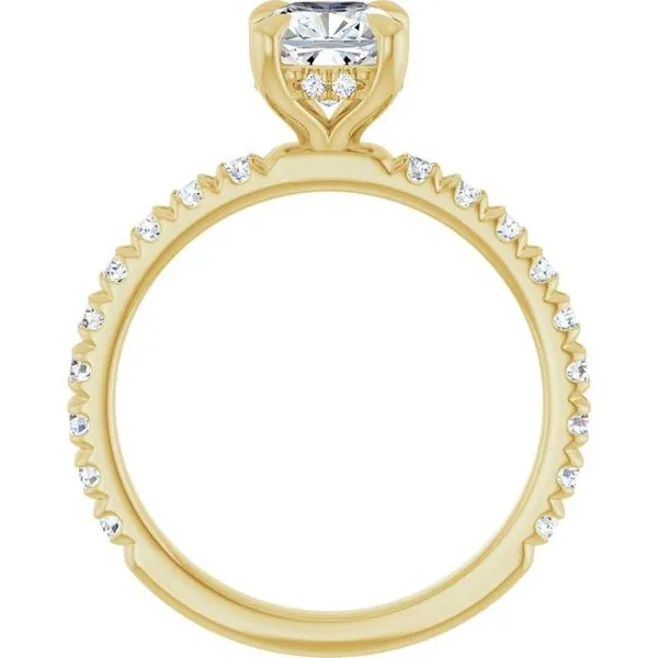 Claw-Prong Hidden Halo-Style Engagement Ring Image 2 Clater Jewelers Louisville, KY