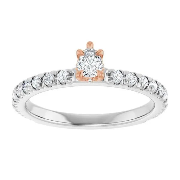 Claw-Prong Hidden Halo-Style Engagement Ring Image 3 Raleigh Diamond Fine Jewelry Raleigh, NC
