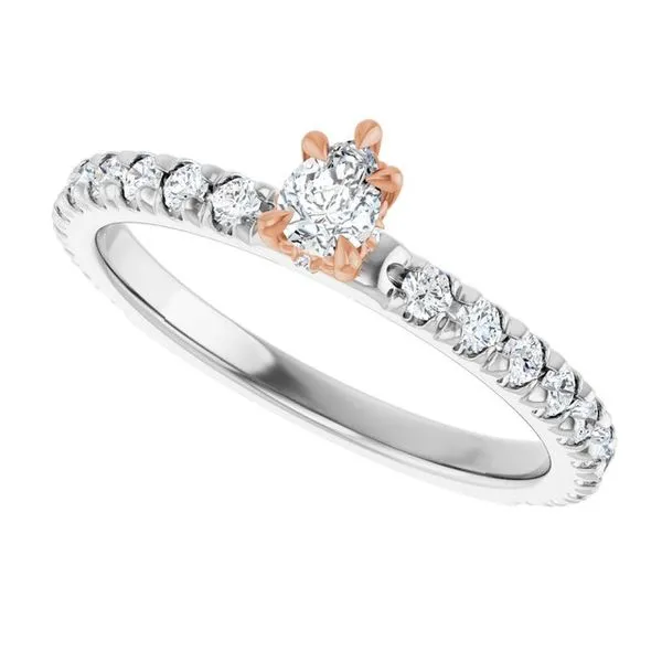 Claw-Prong Hidden Halo-Style Engagement Ring Image 5 Raleigh Diamond Fine Jewelry Raleigh, NC