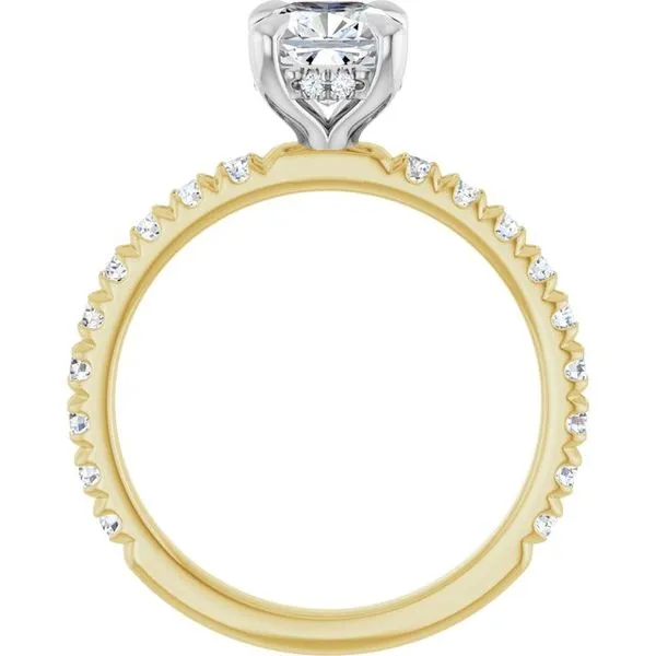 Claw-Prong Hidden Halo-Style Engagement Ring Image 2 Raleigh Diamond Fine Jewelry Raleigh, NC
