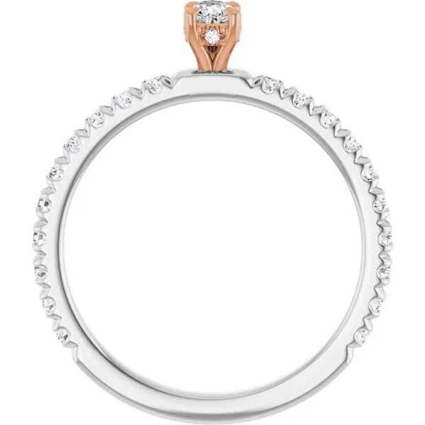 Claw-Prong Hidden Halo-Style Engagement Ring Image 2 Paul James Jewelers Angels Camp, CA
