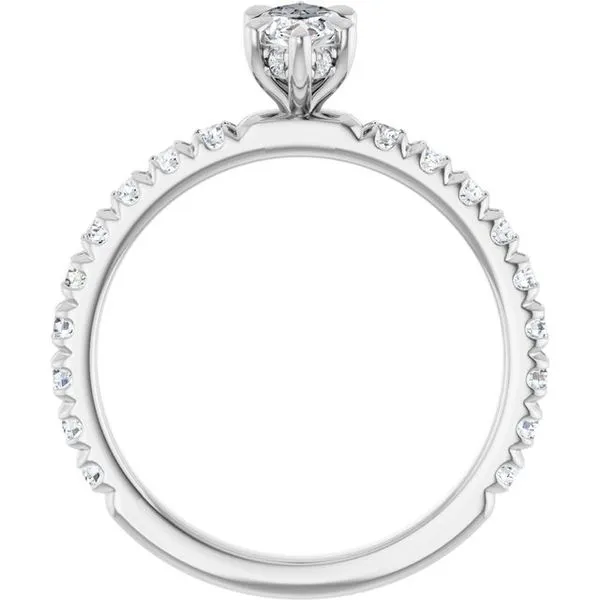 Claw-Prong Hidden Halo-Style Engagement Ring Image 2 J. Thomas Jewelers Rochester Hills, MI