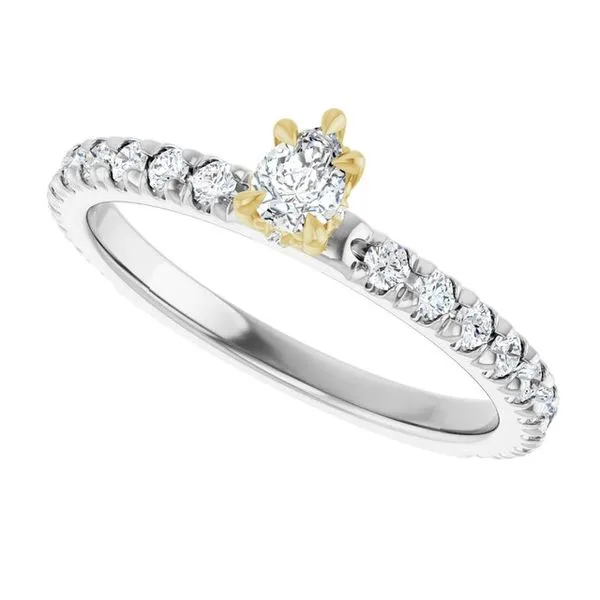 Claw-Prong Hidden Halo-Style Engagement Ring Image 5 Shipley's Fine Jewelry Hampstead, MD