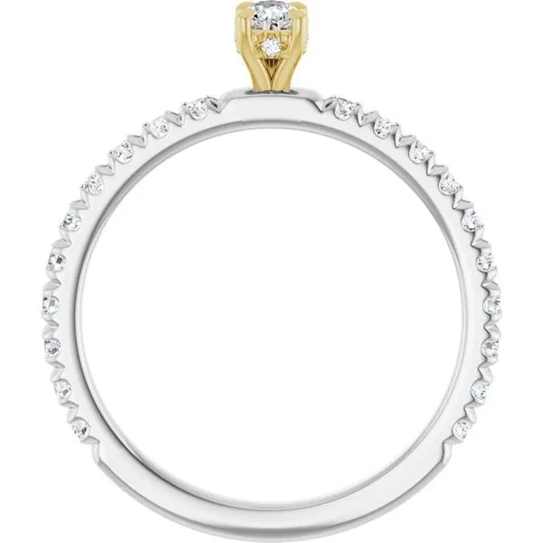 Claw-Prong Hidden Halo-Style Engagement Ring Image 2 Raleigh Diamond Fine Jewelry Raleigh, NC