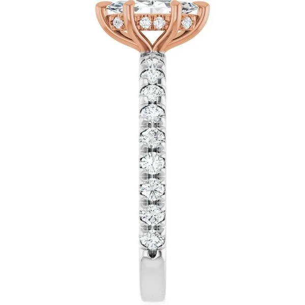 Claw-Prong Hidden Halo-Style Engagement Ring Image 4 Clater Jewelers Louisville, KY