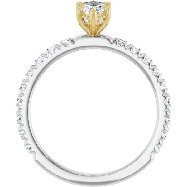 Claw-Prong Hidden Halo-Style Engagement Ring Image 2 Virtus Collective Newport Beach , CA