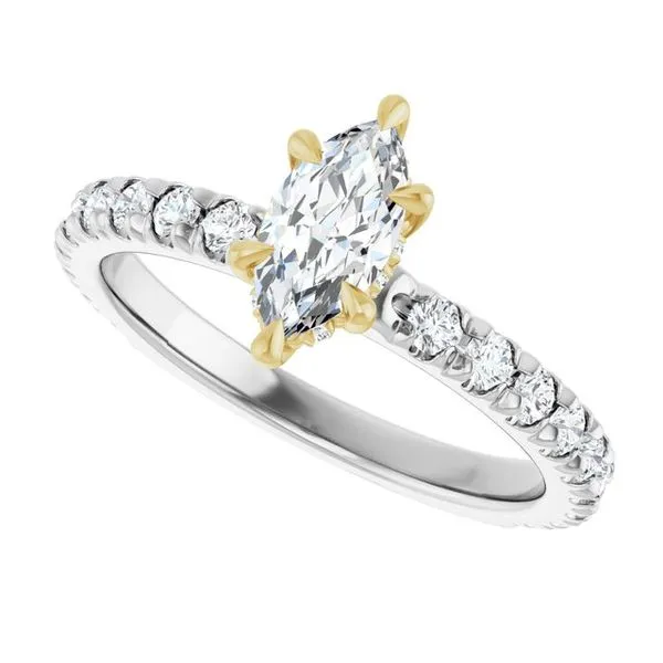 Claw-Prong Hidden Halo-Style Engagement Ring Image 5 Raleigh Diamond Fine Jewelry Raleigh, NC