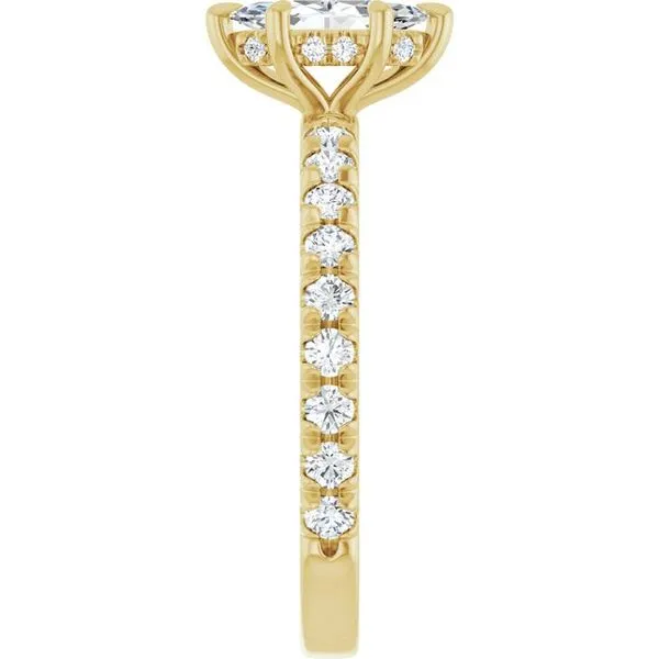 Claw-Prong Hidden Halo-Style Engagement Ring Image 4 Natale Jewelers Sewell, NJ