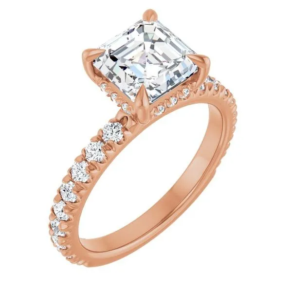 Claw-Prong Hidden Halo-Style Engagement Ring Austin's Fine Diamonds & Jewelry Lyndhurst, NJ