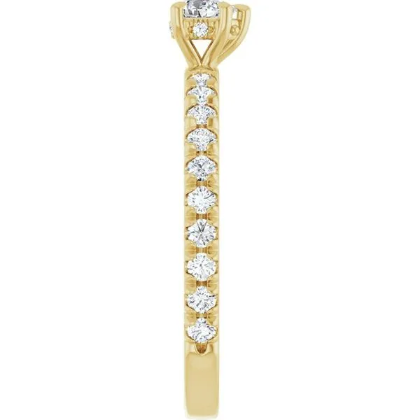 Claw-Prong Hidden Halo-Style Engagement Ring Image 4 House of Silva Wooster, OH