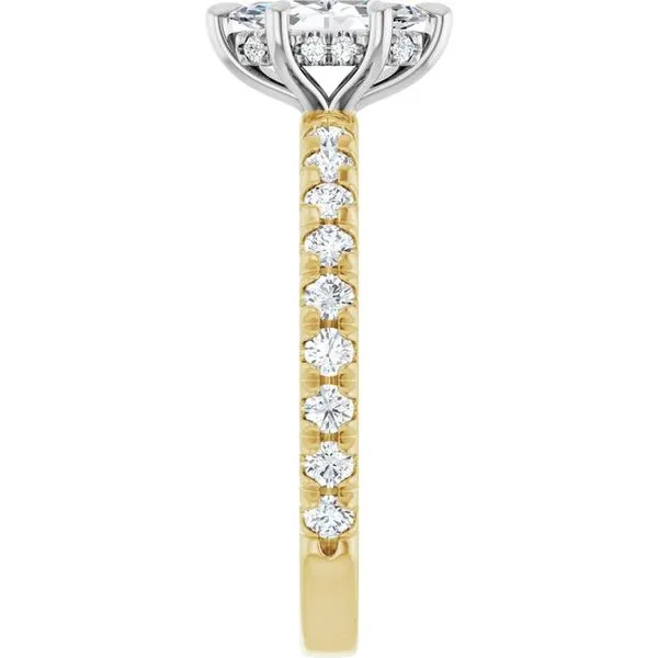 Claw-Prong Hidden Halo-Style Engagement Ring Image 4 Mark Jewellers La Crosse, WI