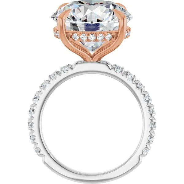 Claw-Prong Hidden Halo-Style Engagement Ring Image 2 Jimmy Smith Jewelers Decatur, AL