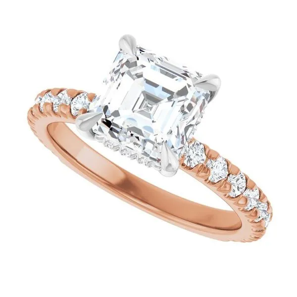 Claw-Prong Hidden Halo-Style Engagement Ring Image 5 House of Silva Wooster, OH