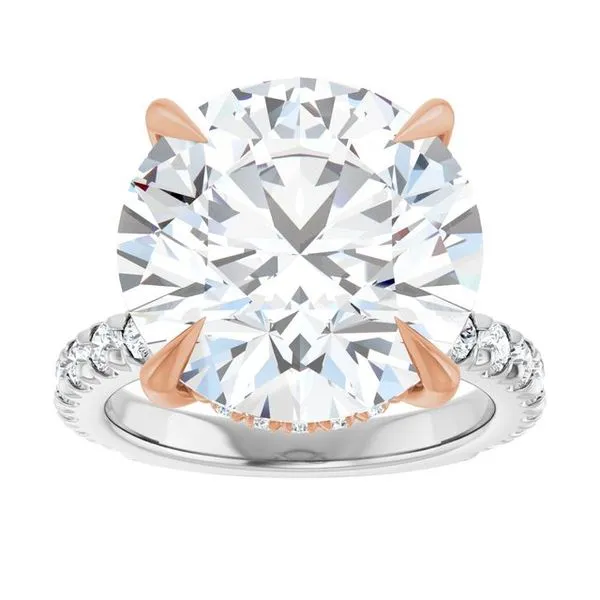 Claw-Prong Hidden Halo-Style Engagement Ring Image 3 Mark Jewellers La Crosse, WI