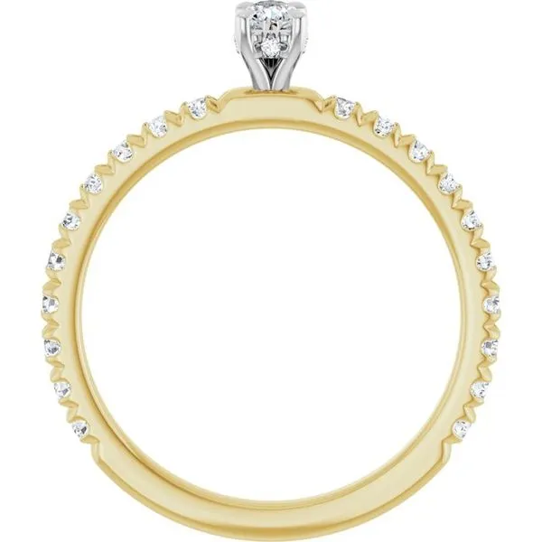 Claw-Prong Hidden Halo-Style Engagement Ring Image 2 J. Thomas Jewelers Rochester Hills, MI