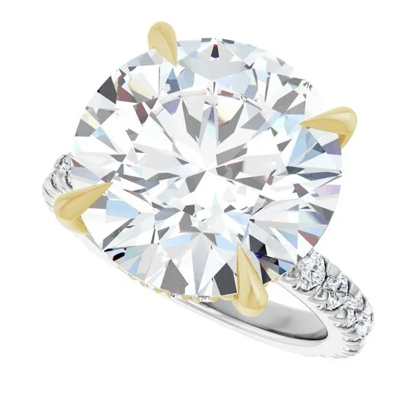 Claw-Prong Hidden Halo-Style Engagement Ring Image 5 Shipley's Fine Jewelry Hampstead, MD