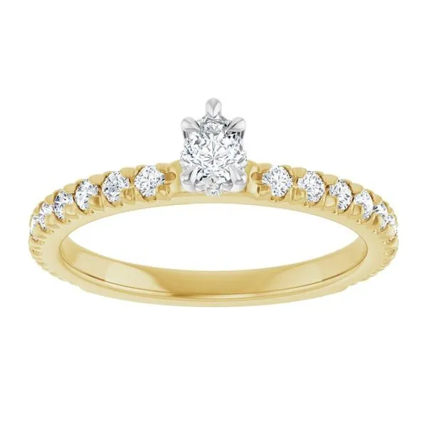 Claw-Prong Hidden Halo-Style Engagement Ring Image 3 J. Thomas Jewelers Rochester Hills, MI