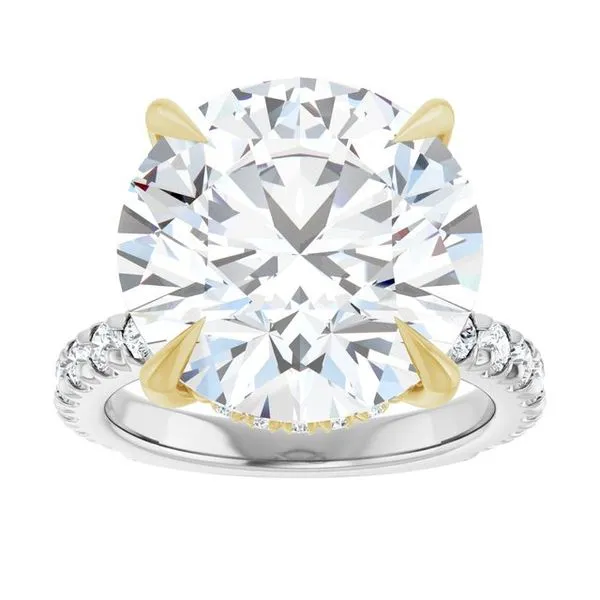 Claw-Prong Hidden Halo-Style Engagement Ring Image 3 Mark Jewellers La Crosse, WI