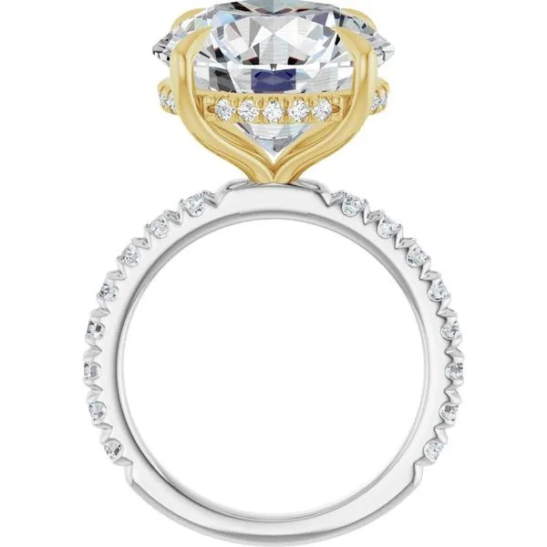 Claw-Prong Hidden Halo-Style Engagement Ring Image 2 J. Thomas Jewelers Rochester Hills, MI