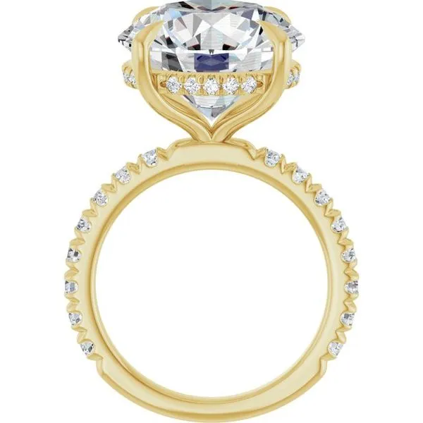 Claw-Prong Hidden Halo-Style Engagement Ring Image 2 Jimmy Smith Jewelers Decatur, AL