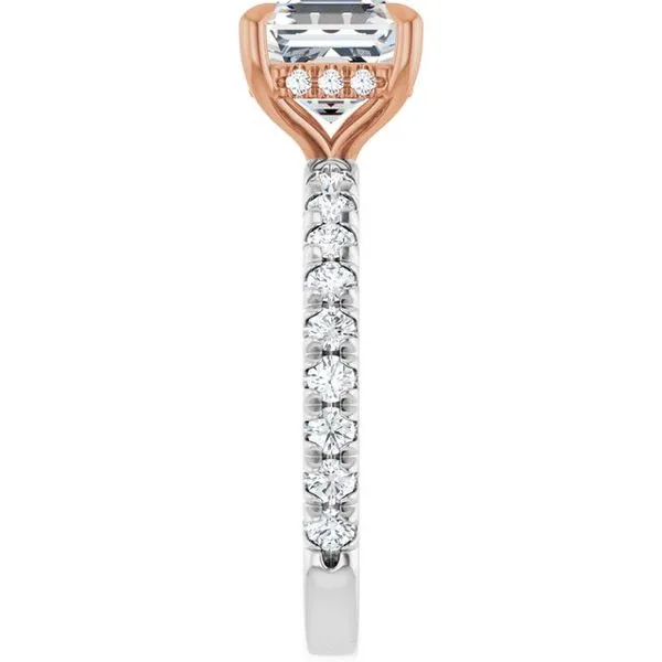 Claw-Prong Hidden Halo-Style Engagement Ring Image 4 Futer Bros Jewelers York, PA