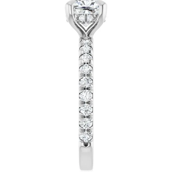 Claw-Prong Hidden Halo-Style Engagement Ring Image 4 Arezzo Jewelers Elmwood Park, IL