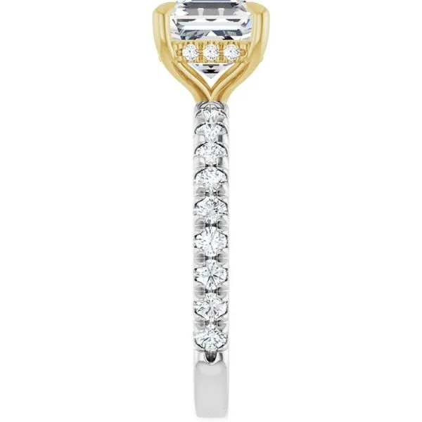 Claw-Prong Hidden Halo-Style Engagement Ring Image 4 JF Jones Jewelers Rochester, NY