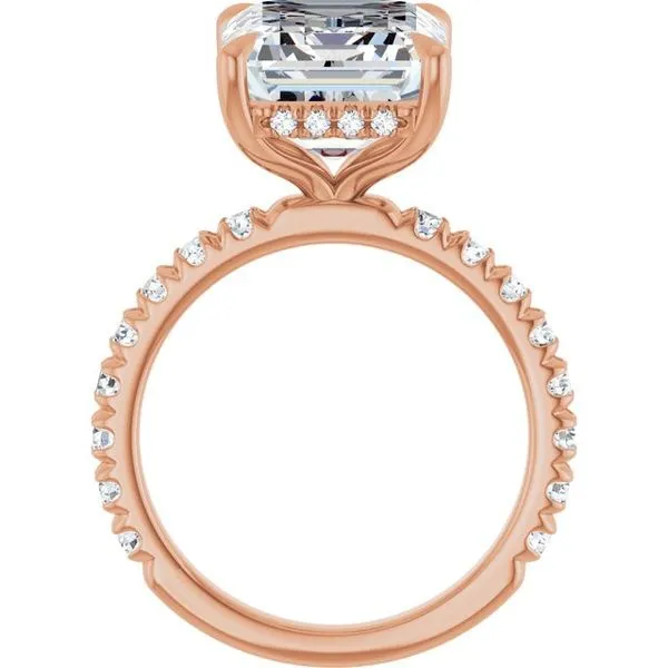 Claw-Prong Hidden Halo-Style Engagement Ring Image 2 Virtus Collective Newport Beach , CA