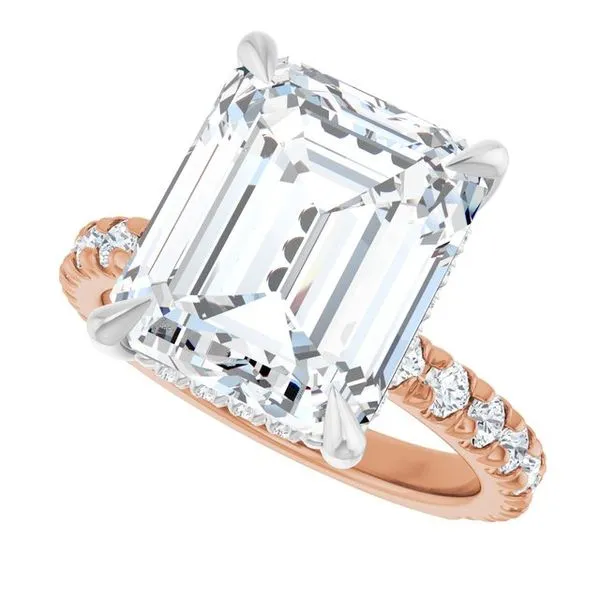 Claw-Prong Hidden Halo-Style Engagement Ring Image 5 Shipley's Fine Jewelry Hampstead, MD