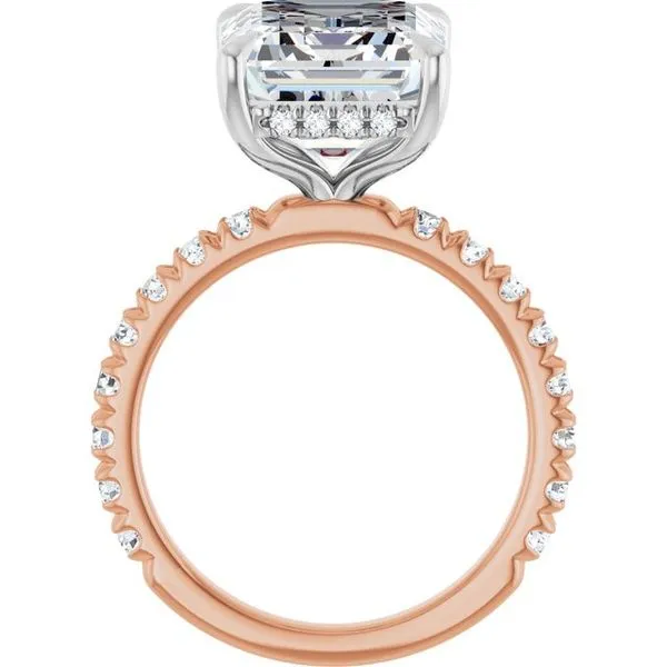 Claw-Prong Hidden Halo-Style Engagement Ring Image 2 Clater Jewelers Louisville, KY