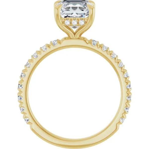 Claw-Prong Hidden Halo-Style Engagement Ring Image 2 J. Thomas Jewelers Rochester Hills, MI