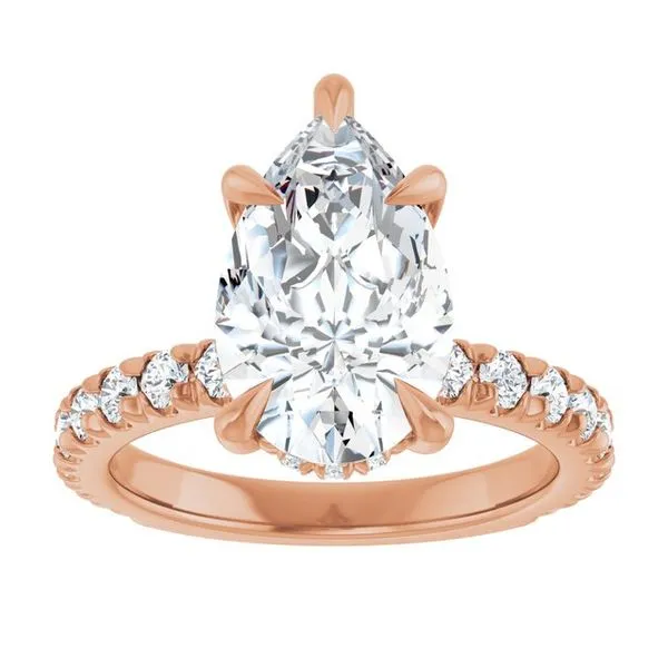 Claw-Prong Hidden Halo-Style Engagement Ring Image 3 Paul James Jewelers Angels Camp, CA