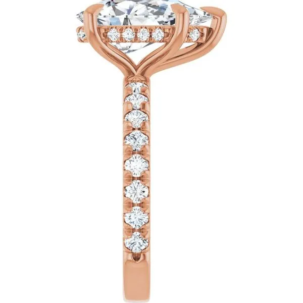 Claw-Prong Hidden Halo-Style Engagement Ring Image 4 Mark Jewellers La Crosse, WI