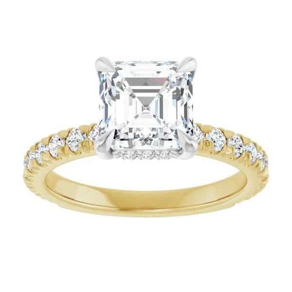 Claw-Prong Hidden Halo-Style Engagement Ring Image 3 J. Thomas Jewelers Rochester Hills, MI