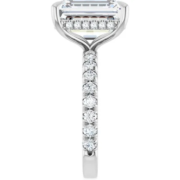 Claw-Prong Hidden Halo-Style Engagement Ring Image 4 Mark Jewellers La Crosse, WI