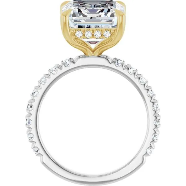 Claw-Prong Hidden Halo-Style Engagement Ring Image 2 Raleigh Diamond Fine Jewelry Raleigh, NC