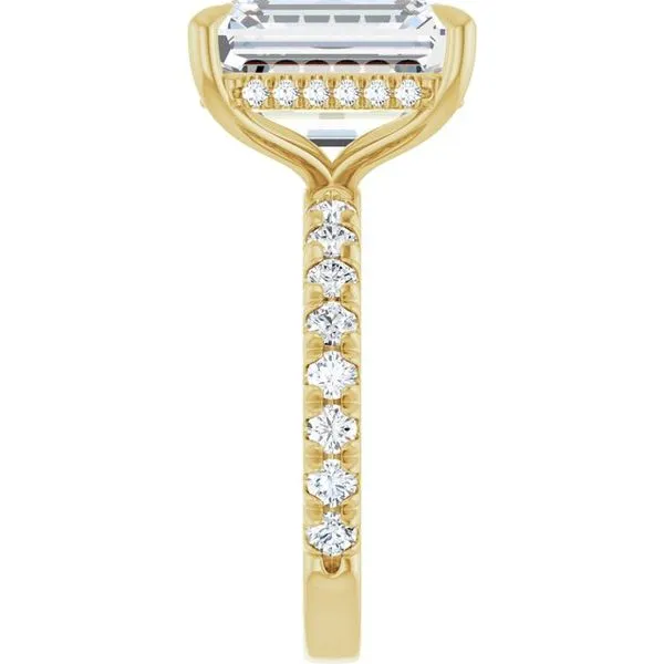 Claw-Prong Hidden Halo-Style Engagement Ring Image 4 Mark Jewellers La Crosse, WI