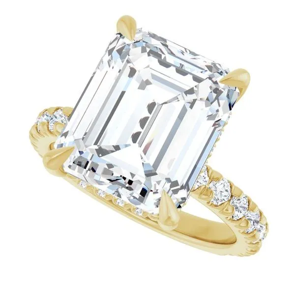 Claw-Prong Hidden Halo-Style Engagement Ring Image 5 J. Thomas Jewelers Rochester Hills, MI