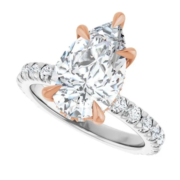 Claw-Prong Hidden Halo-Style Engagement Ring Image 5 Shipley's Fine Jewelry Hampstead, MD