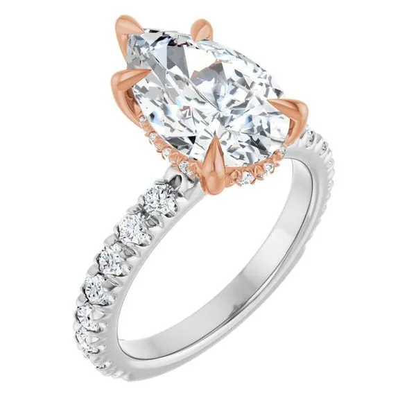 Claw-Prong Hidden Halo-Style Engagement Ring Clater Jewelers Louisville, KY