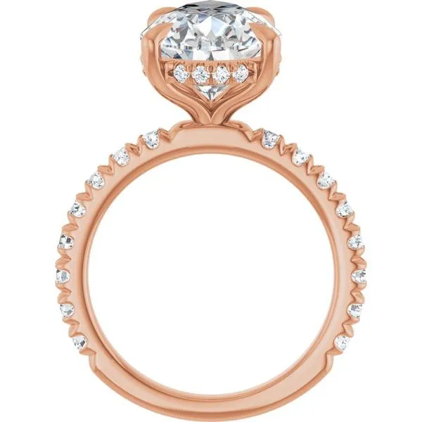 Claw-Prong Hidden Halo-Style Engagement Ring Image 2 Futer Bros Jewelers York, PA