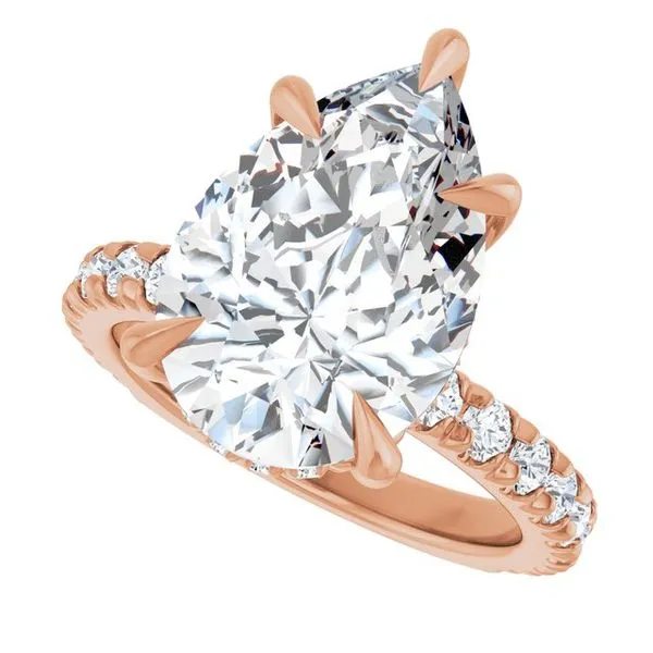 Claw-Prong Hidden Halo-Style Engagement Ring Image 5 Jimmy Smith Jewelers Decatur, AL