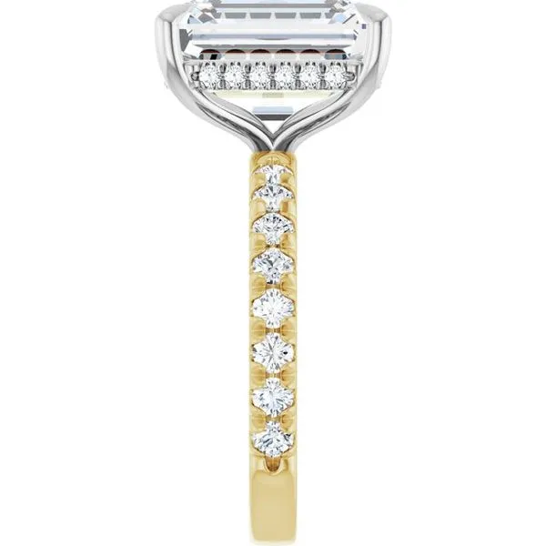 Claw-Prong Hidden Halo-Style Engagement Ring Image 4 Austin's Fine Diamonds & Jewelry Lyndhurst, NJ