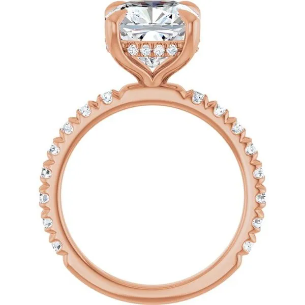 Claw-Prong Hidden Halo-Style Engagement Ring Image 2 Northwood Jewelers Northwood, OH