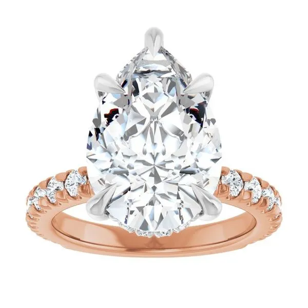 Claw-Prong Hidden Halo-Style Engagement Ring Image 3 J. Thomas Jewelers Rochester Hills, MI