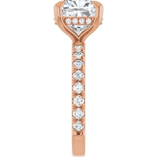 Claw-Prong Hidden Halo-Style Engagement Ring Image 4 Paul James Jewelers Angels Camp, CA