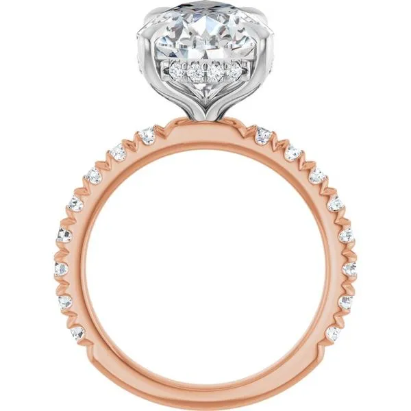 Claw-Prong Hidden Halo-Style Engagement Ring Image 2 J. Thomas Jewelers Rochester Hills, MI