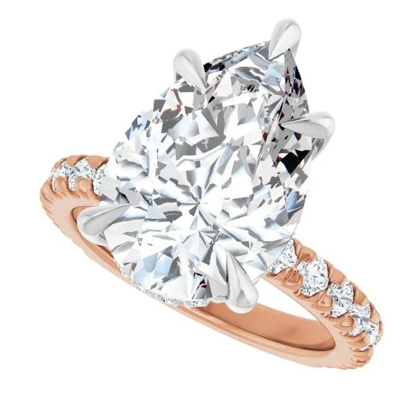 Claw-Prong Hidden Halo-Style Engagement Ring Image 5 Natale Jewelers Sewell, NJ